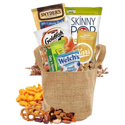 Jute Basket of Snacks
