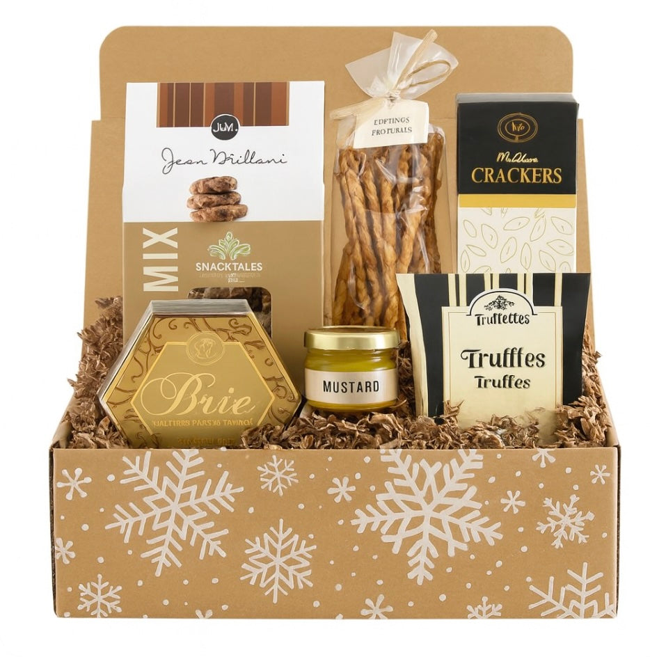 Holiday Gourmet Snack & Cheese Gift Box