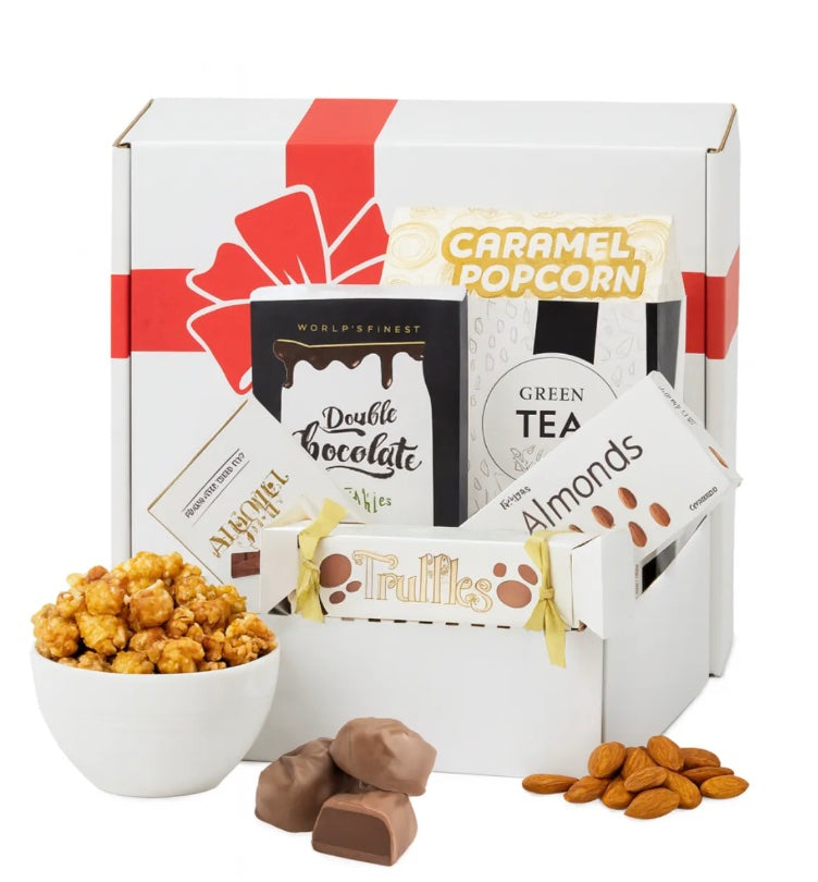 Red Bow Gourmet Treats Gift Box