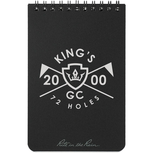 4” x 6” Rite in the Rain Top Spiral Notebook – Black