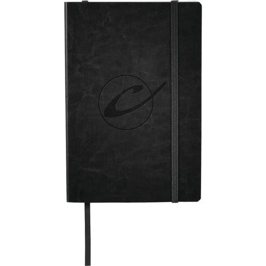 FSC® Mix 5.5" x 8.5" Abruzzo Soft Journal – Black