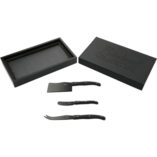 Modena Black Cheese &amp; Serving Set – Black
