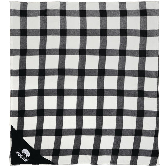 Buffalo Plaid Ultra Plush Throw Blanket – White