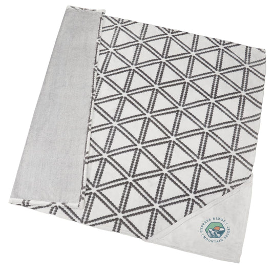 Sculpture Print Ultra Plush Blanket – Gray