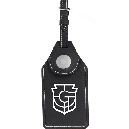 Wander &amp; Roam Luggage Tag w/ Air Tag Holder – Black