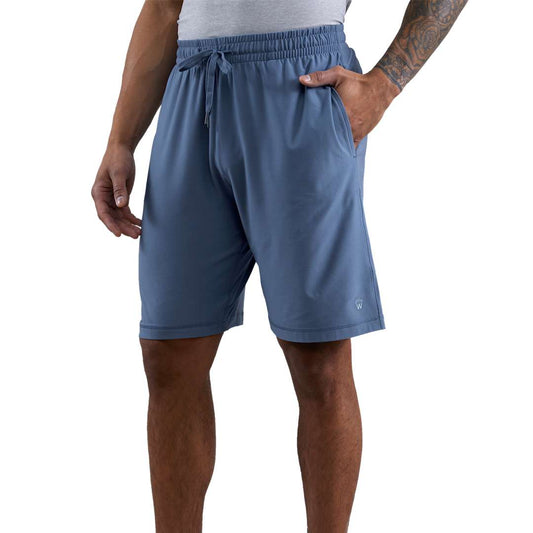 WELLABLE Men's Knit Short – Blue