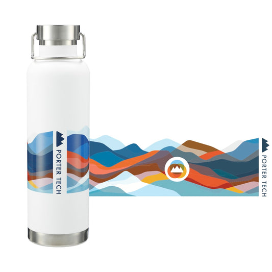Thor Copper Vacuum Insulated Bottle 32oz – White