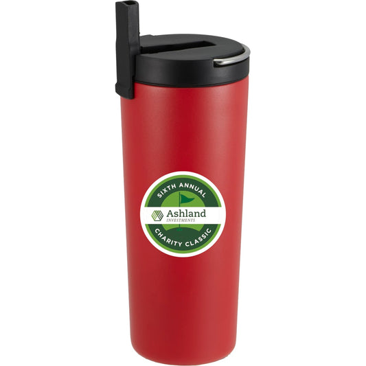 Thor Copper Insulated Tumbler 24oz Flip Straw Lid – Red