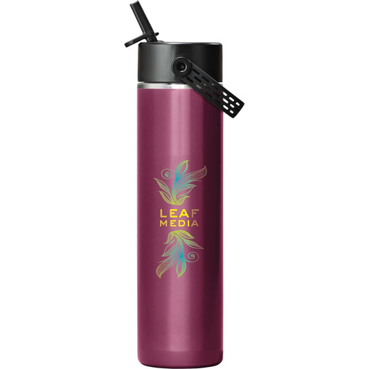 Hydro Flask® Lightweight Bottle w/ Straw Lid 24oz – Red