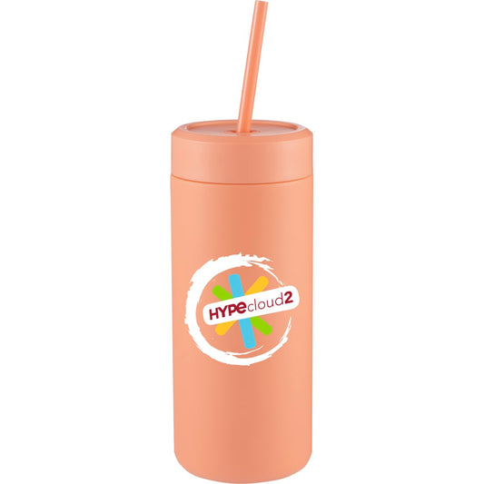 Sol Tonal Straw Tumbler 20oz – Orange