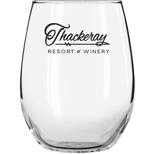 Stemless Wine Glass 15oz – Clear