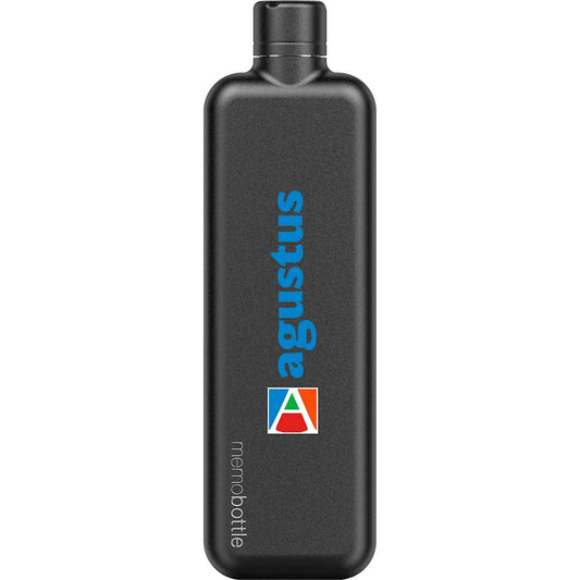 SLIM Stainless Steel memobottle – Black