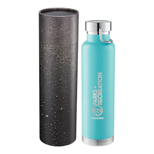 Thor Copper Vac Bottle 22oz With Cylindrical Box – Green