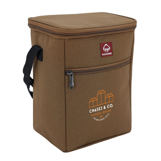 Wolverine Vertical 12 Can Cooler – Brown