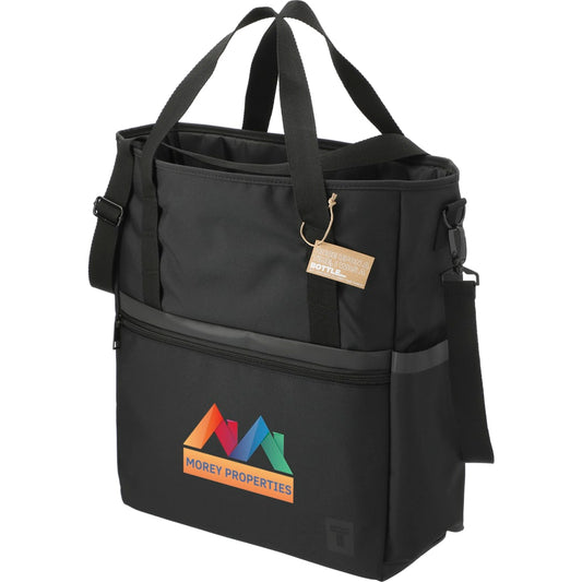Tranzip Recycled Computer Tote – Black