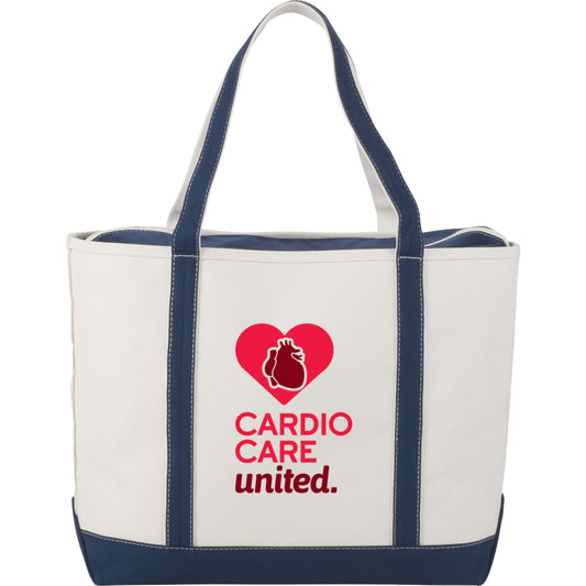 Baltic 24oz Cotton Canvas Tall Zippered Tote – Blue
