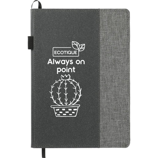 FSC® Mix 7" x 10" Reclaim RPET Refillable Journal – Gray