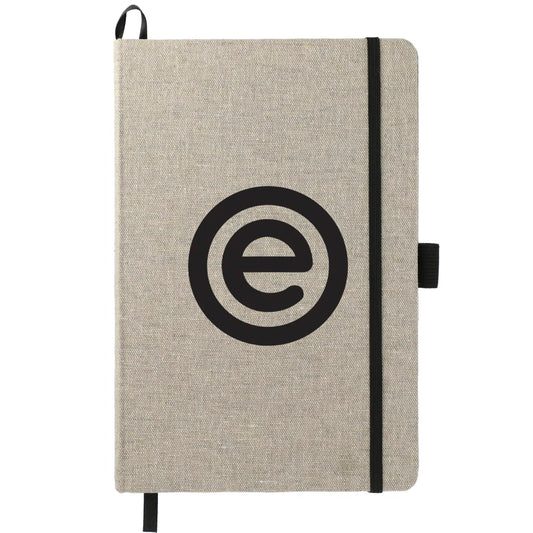 5.5" x 8.5" FSC® Mix Recycled Cotton Bound Journal – Natural