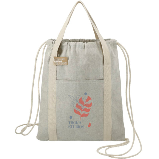Repose 5oz. Recycled Cotton Drawstring Bag – Natural