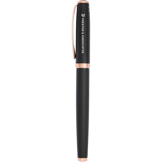 Luxe Recycled Brass Matte Roller Ball – Black
