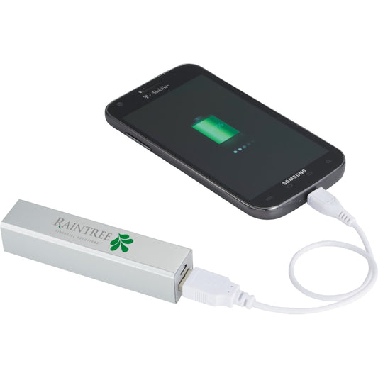 Jolt 2,200 mAh Power Bank – Silver