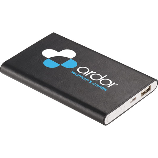 UL Listed Abruzzo 4,000 mAh Power Bank – Black