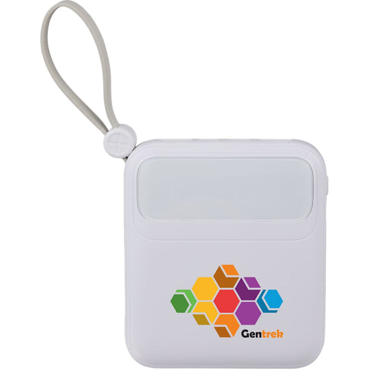 PWR Boost 10000 mAh 20W PD Power Bank w/ Cables – White