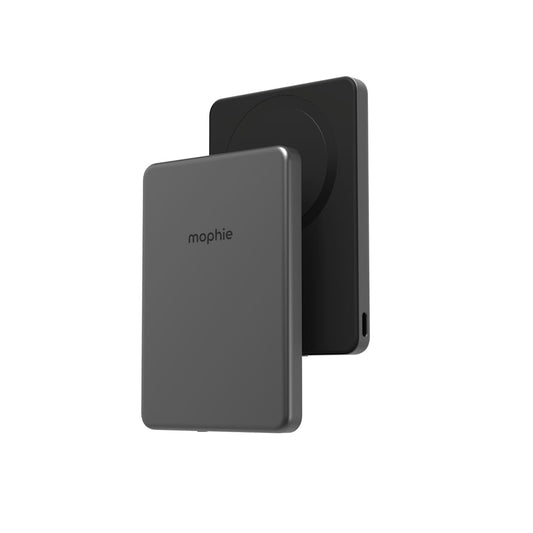 mophie Slim 5,000 mAh Qi 2 Wireless Power Bank – Gray
