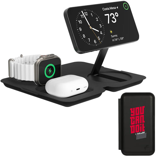 Nimble Fold 3-in-1 Wireless Charger – Black