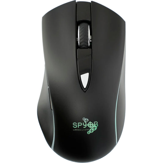 Light Up Logo Wireless Optical Mouse – Black