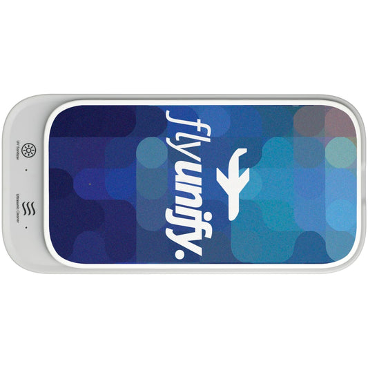 Ultrasonic Cleaner Wireless Charging UV Sanitizer – White