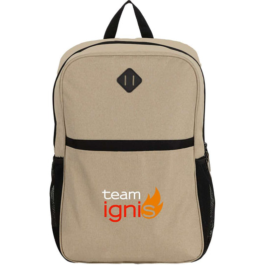 Parker Recycled 17" Laptop Backpack – Tan