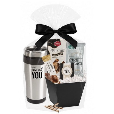 Thank You Tumbler with Starbucks Coffee & Cookie Basket