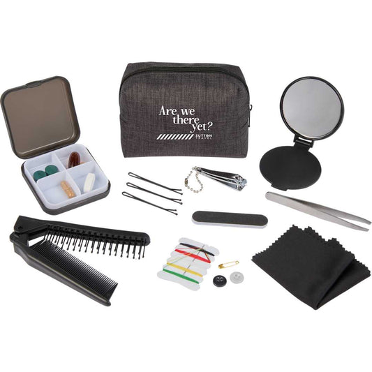 In A Pinch 15-Piece Personal Care Essentials Kit – Gray