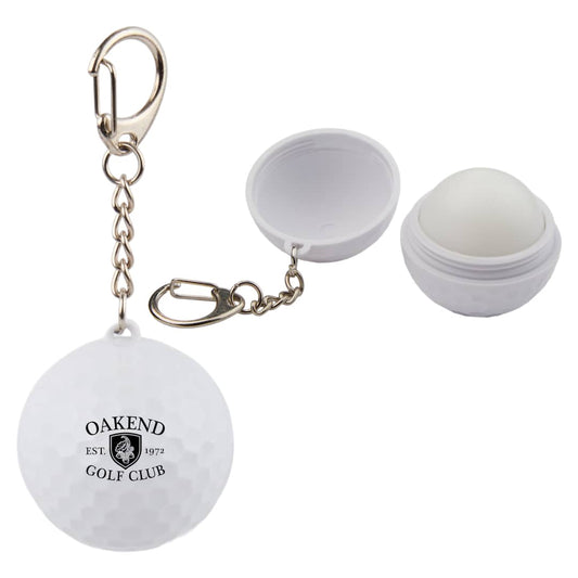 Golf SPF 15 Lip Moisturizer Keychain – White