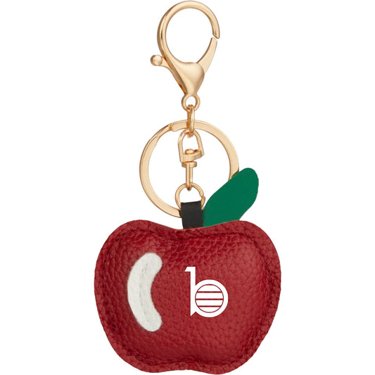 Apple Leather Keychain – Red