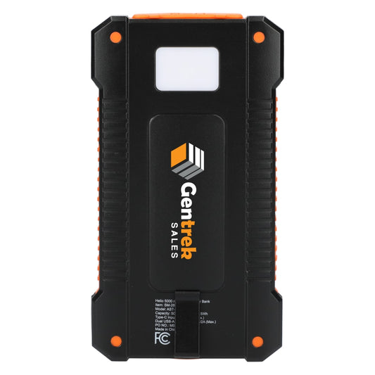 Helio 5000 mAh Solar Power Bank – Black