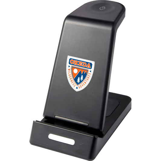 TriCharged 3-in-1 15W Wireless Charging Stand – Black