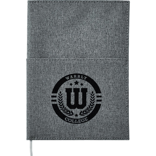 FSC® Mix 5" x 7" Canvas Pocket Refillable Notebook – Black