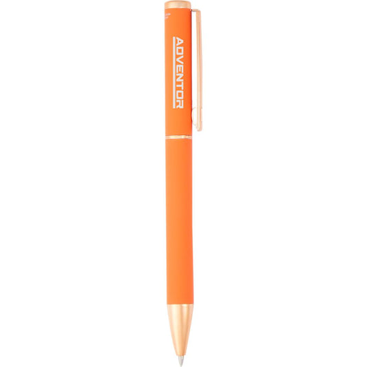 Harper Soft Touch Recycled Aluminum Gel Pen – Orange
