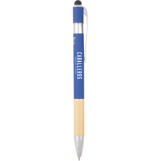 Bamboo rAL Soft Touch Ballpoint Stylus – Blue