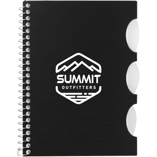 FSC® Recycled 4” x 6” Multitask Notebook – Black