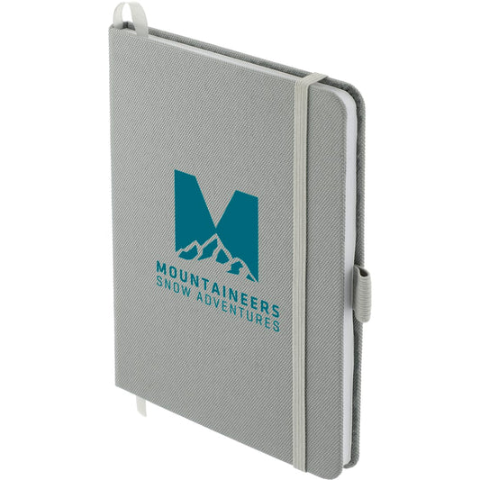 FSC® Mix 5" x 7" RPET Bound Notebook – Gray