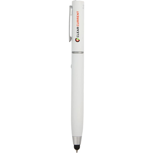 3-in-1 Tech Cleaning Stylus Gel Pen – White