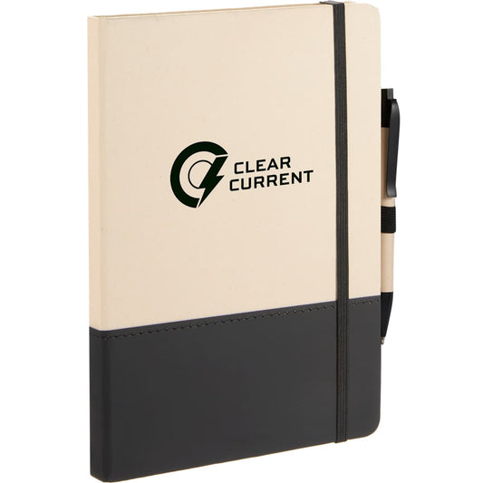 5.5" x 8.5" Sugarcane Paper Bound Notebook – Black
