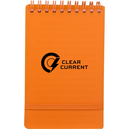 3" x 5" Recycled Stand Up Pocket Jotter – Orange