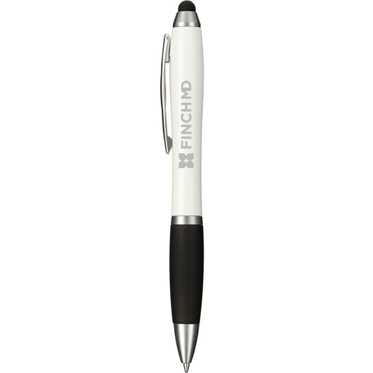 Nash Ballpoint Stylus with Antimicrobial Additive – White
