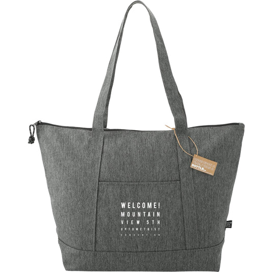 Vila Recycled Zippered Tote – Gray