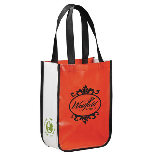Gloss Laminated Non-Woven Gift Tote – Red