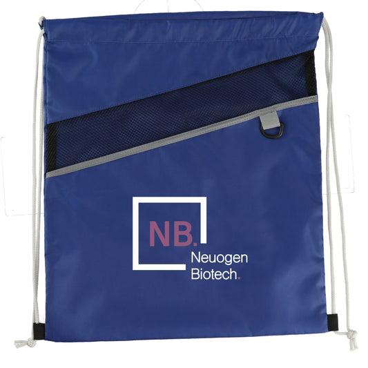 Combo Recycled Drawstring Bag – Blue